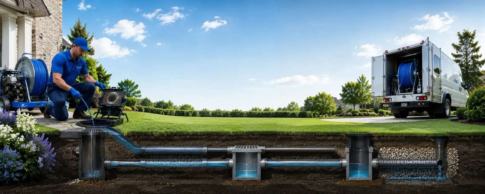 Outdoor drain cleaning information for Hackett, AR